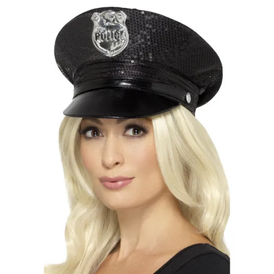 Policijska kapa sa šljokicama - Zagreb