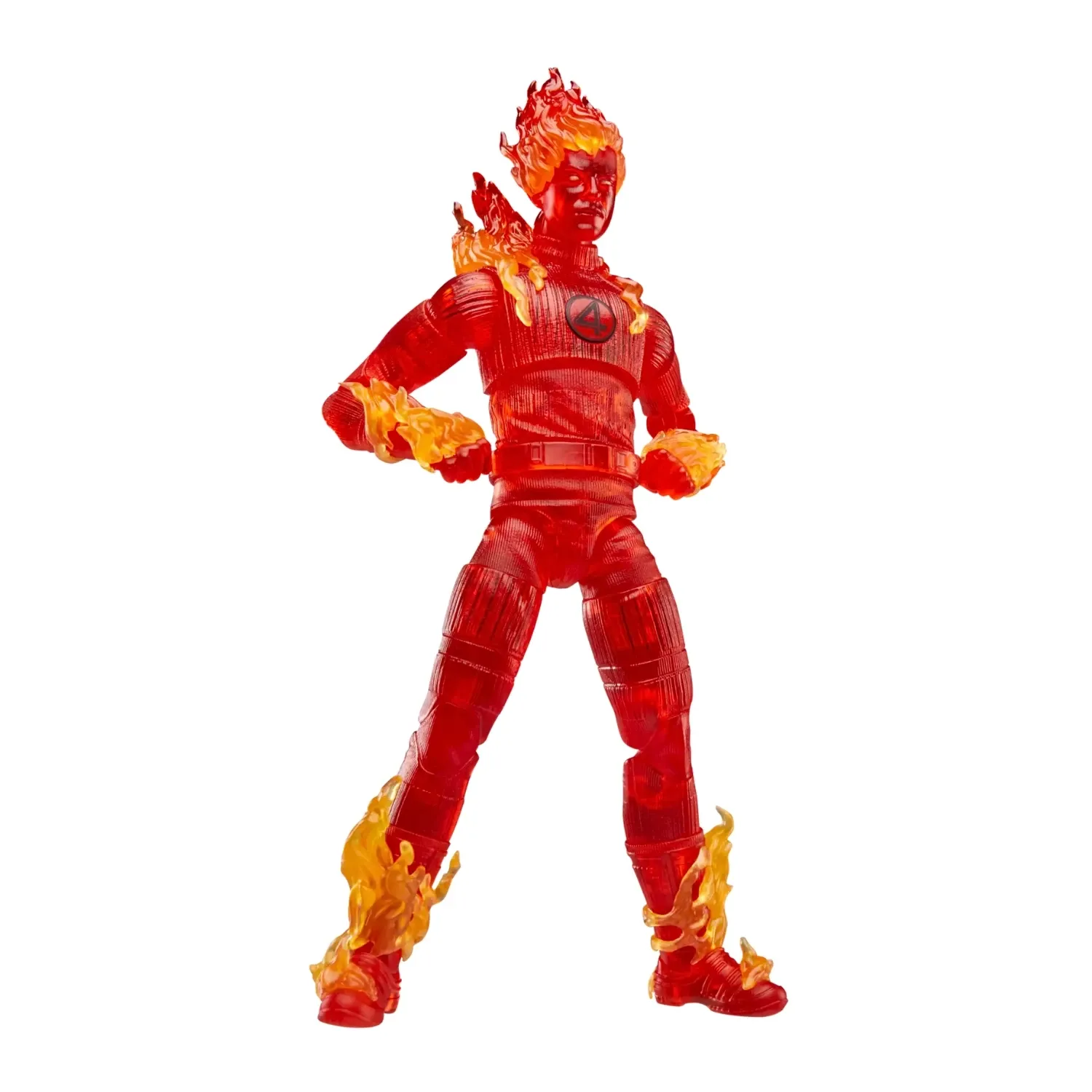 marvel legends series: the fantastic 4 – human torch figura, 15cm - slika 2
