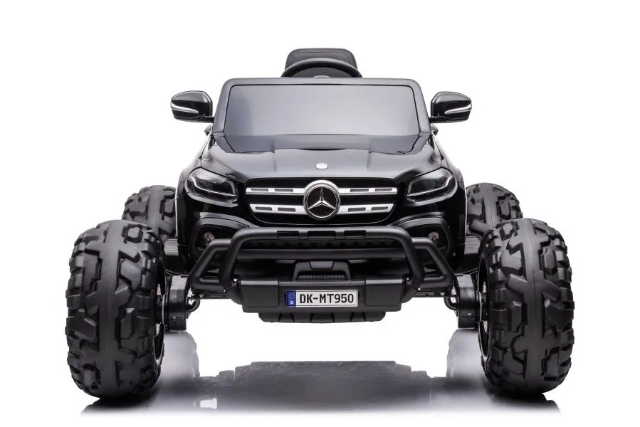 licencirani auto na akumulator mercedes dk-mt950 4x4 - crni/lakirani - slika 2