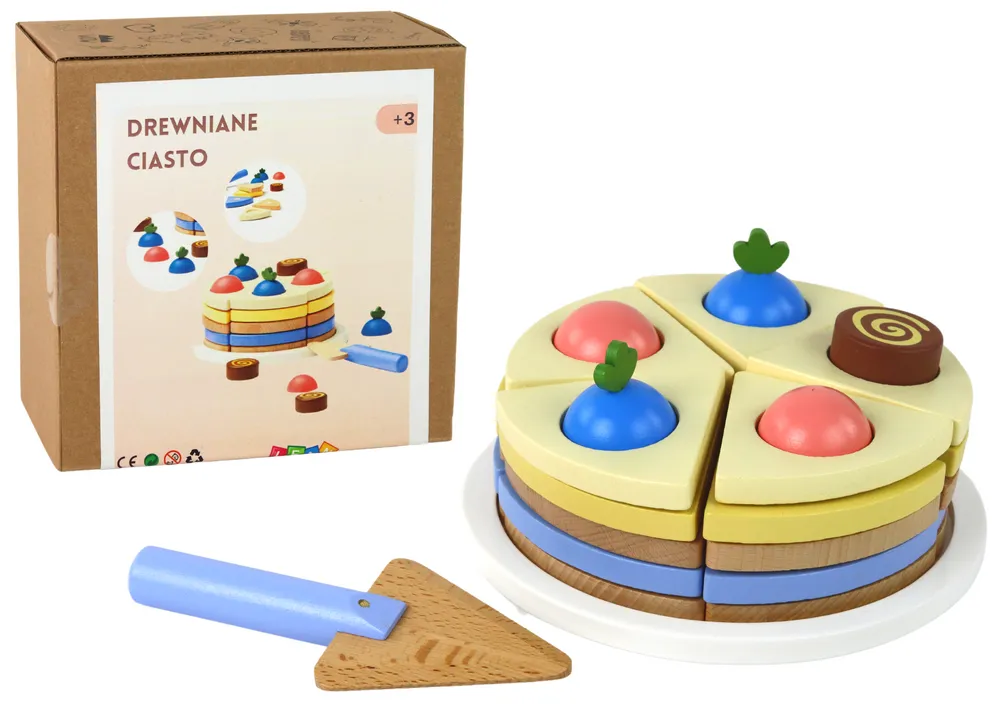 drveni kolač komadi torte - 8 komada. - slika 6