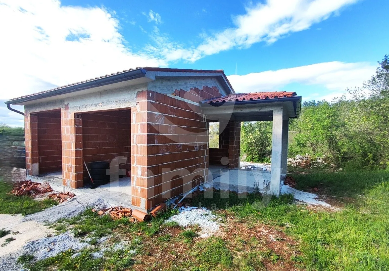 Samostojeća Prizemnica - Roh Bau Na Mirnoj Lokaciji - Svetvinčenat