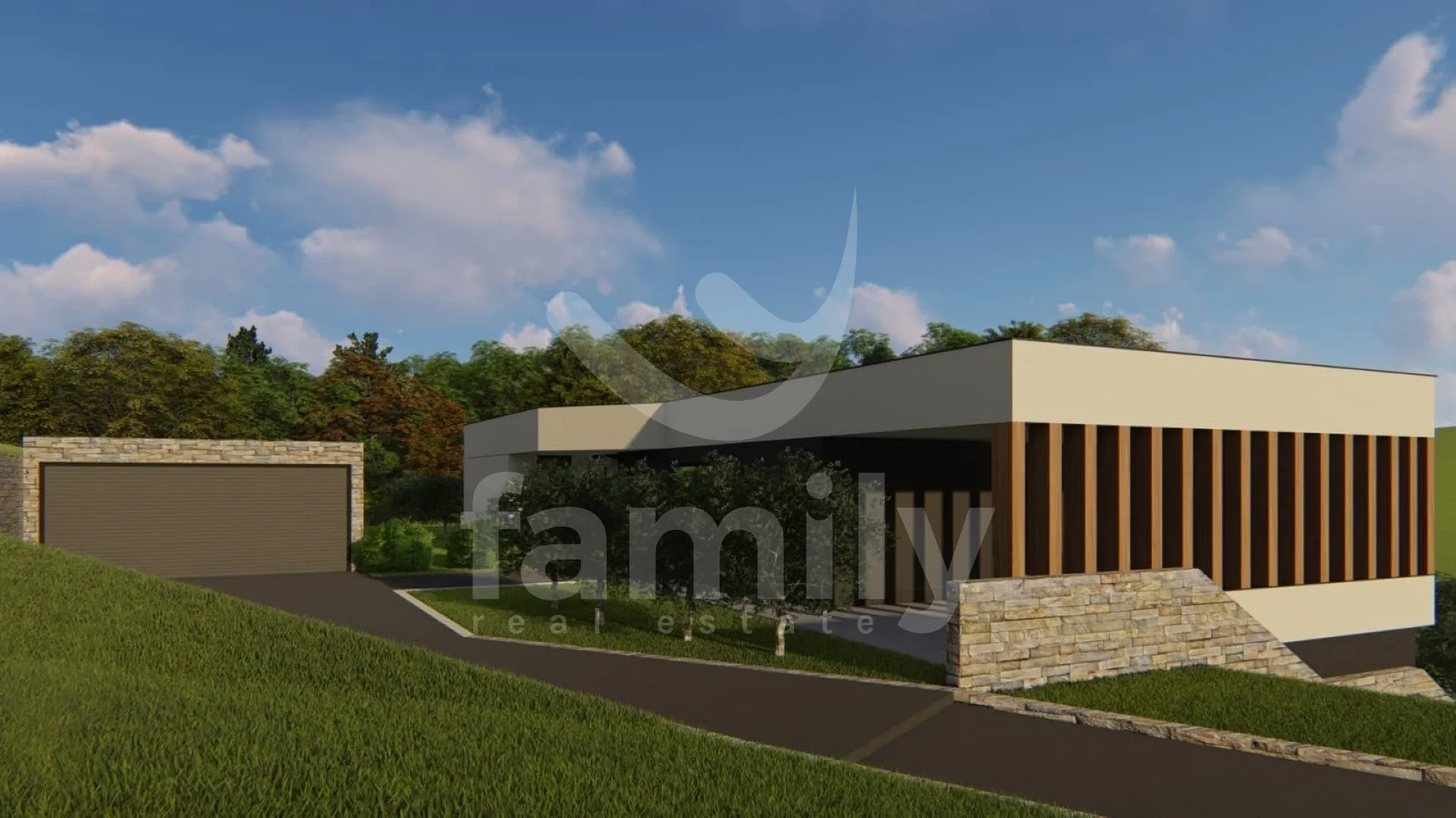 prostrano građevinsko zemljište sa projektom na mirnoj lokaciji - slika 9