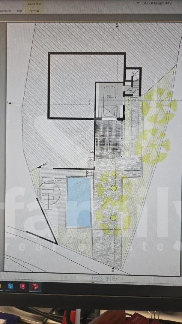 rohbau vila, veliko zemljište, pogled more - slika 14