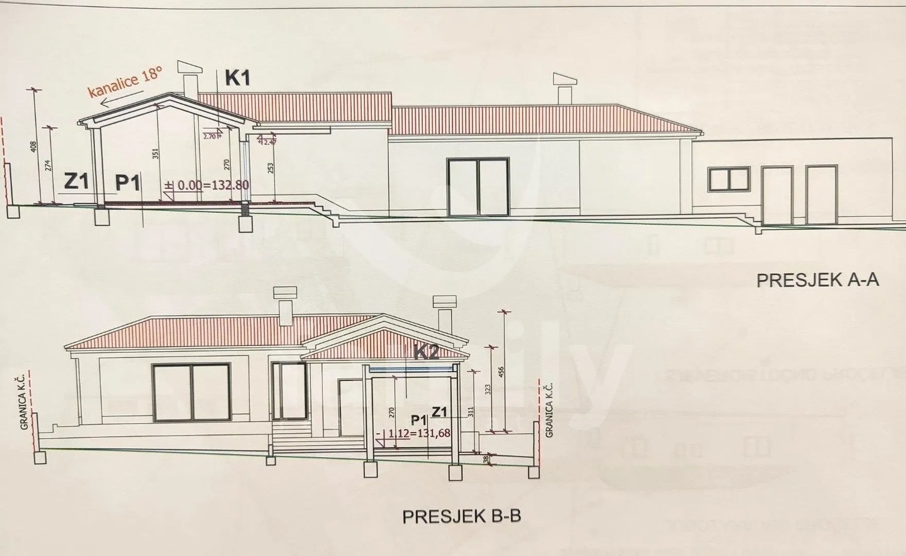 građevinsko zemljište sa projektom na mirnoj lokaciji - slika 2