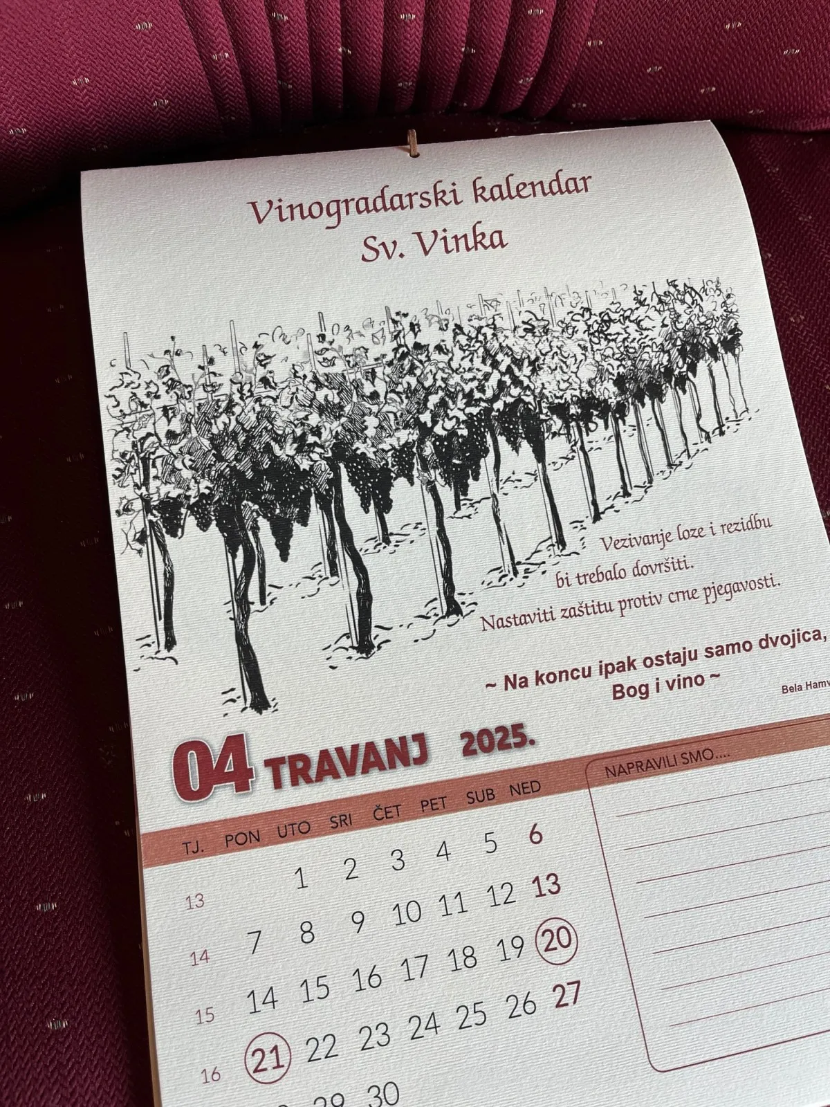 zidni vinogradarski kalendar sv. vinka - slika 6