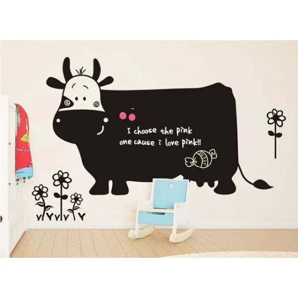 crna naljepnica za pisanje kredom cow 130x60cm - slika 3