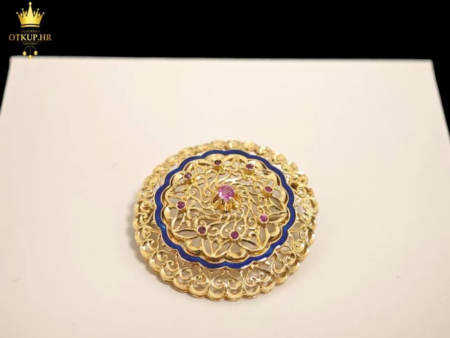 ZLATNI BROŠ 12.60g, (18K) / R1, RATE !! - Zagreb