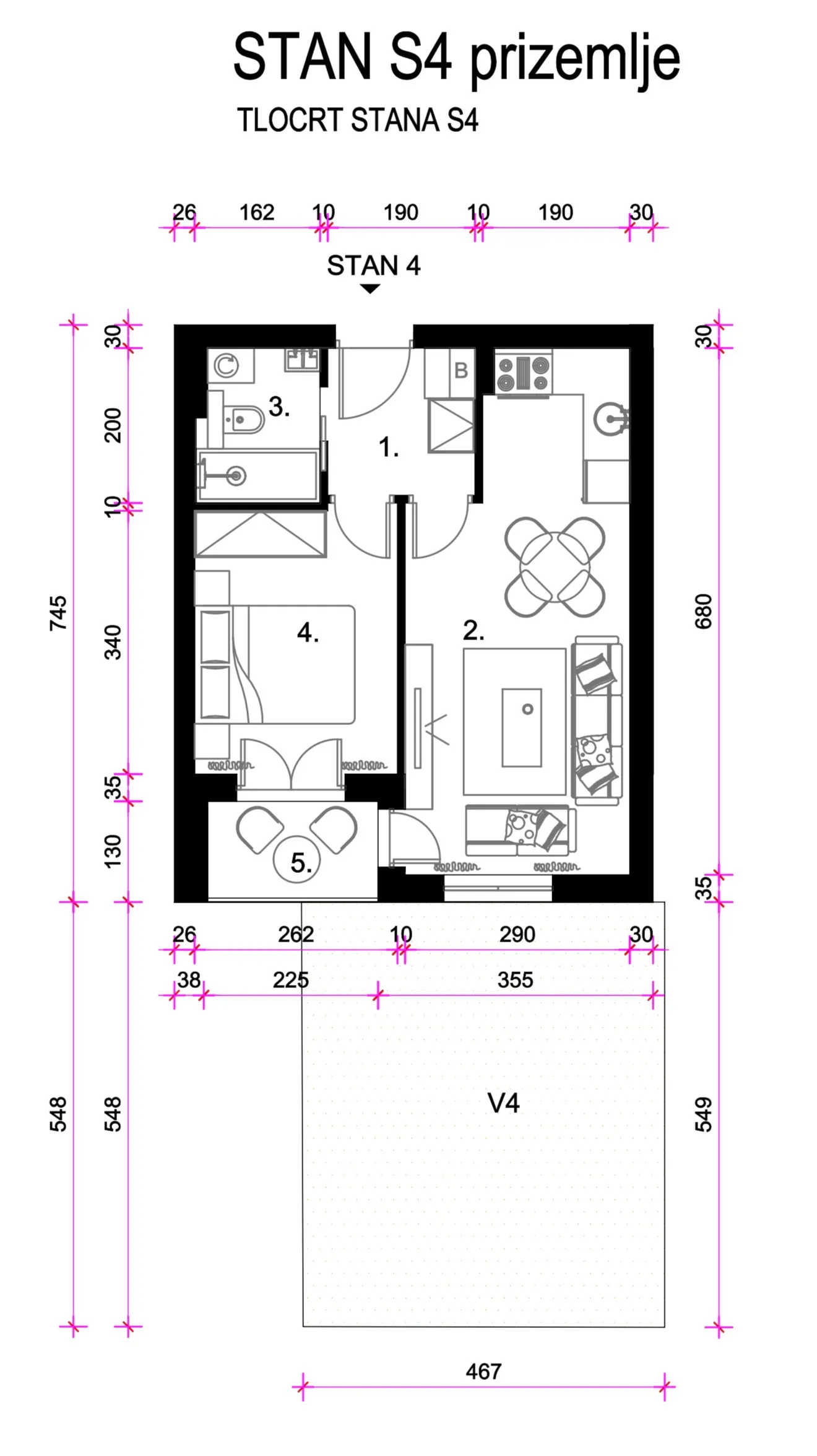prodaja - dvosobni stan: zagreb (resnik), 38.05 m2, novogradnja - slika 7