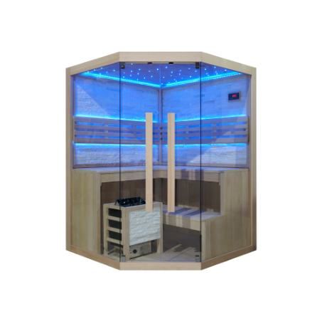 finska sauna – premium – kutna – 1500 x 1500 x 2005 mm - slika 6