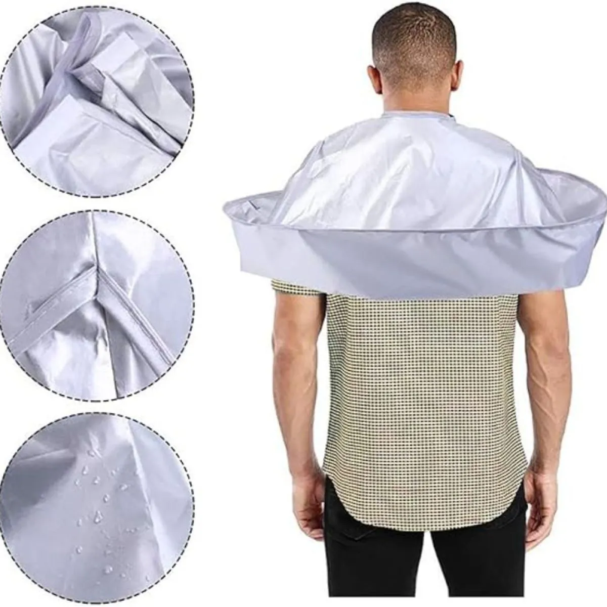 futuristički umbrella ogrtač za šišanje - bez dlaka na podu - slika 3