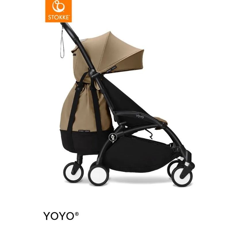 yoyo³ dječja kolica 6+toffee – crni okvir - slika 7