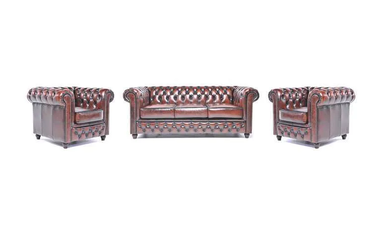 Chesterfield Set Garnitura Original Leather | 1 + 1 + 3 sjedišta - Ježdovec, Zagreb