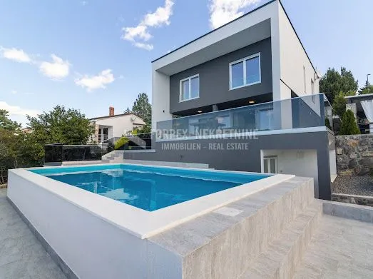novi vinodolski-70 metara od mora moderna vila sa bazenom - slika 36