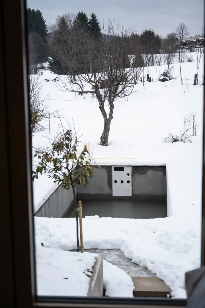 gorski kotar, ravna gora - centar, nova vila s 2 apartmana i bazenom - slika 25