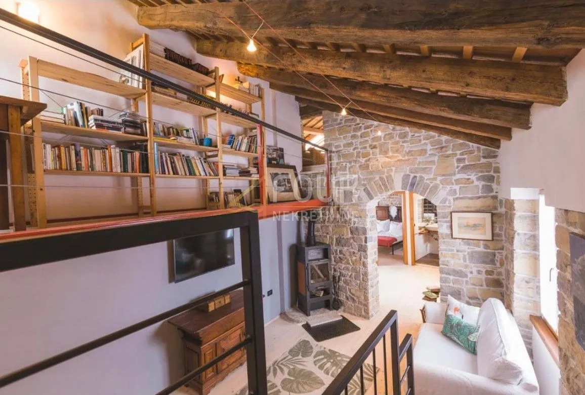 istra, oprtalj, šarmantna kamena vila, 3 apartmana - slika 3