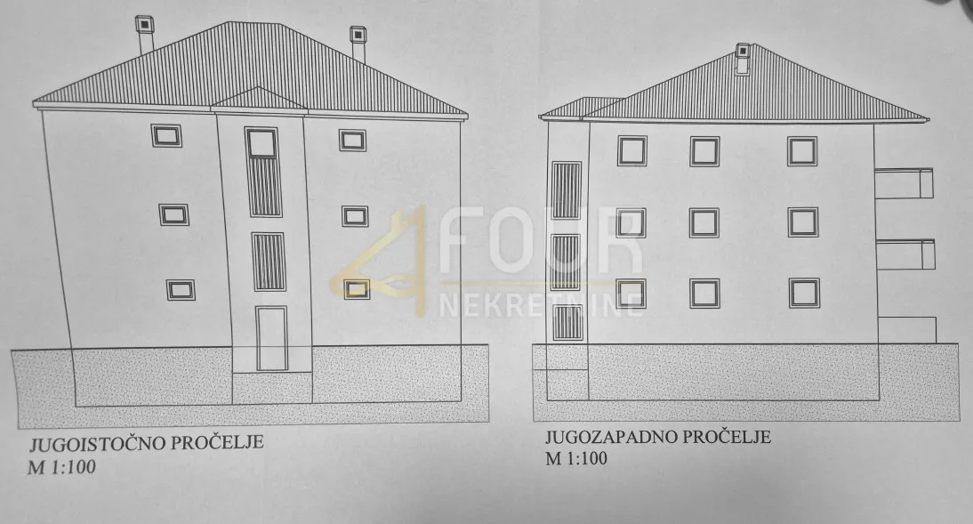 Viškovo, građevinsko zemljište s projektom, 1.408m2