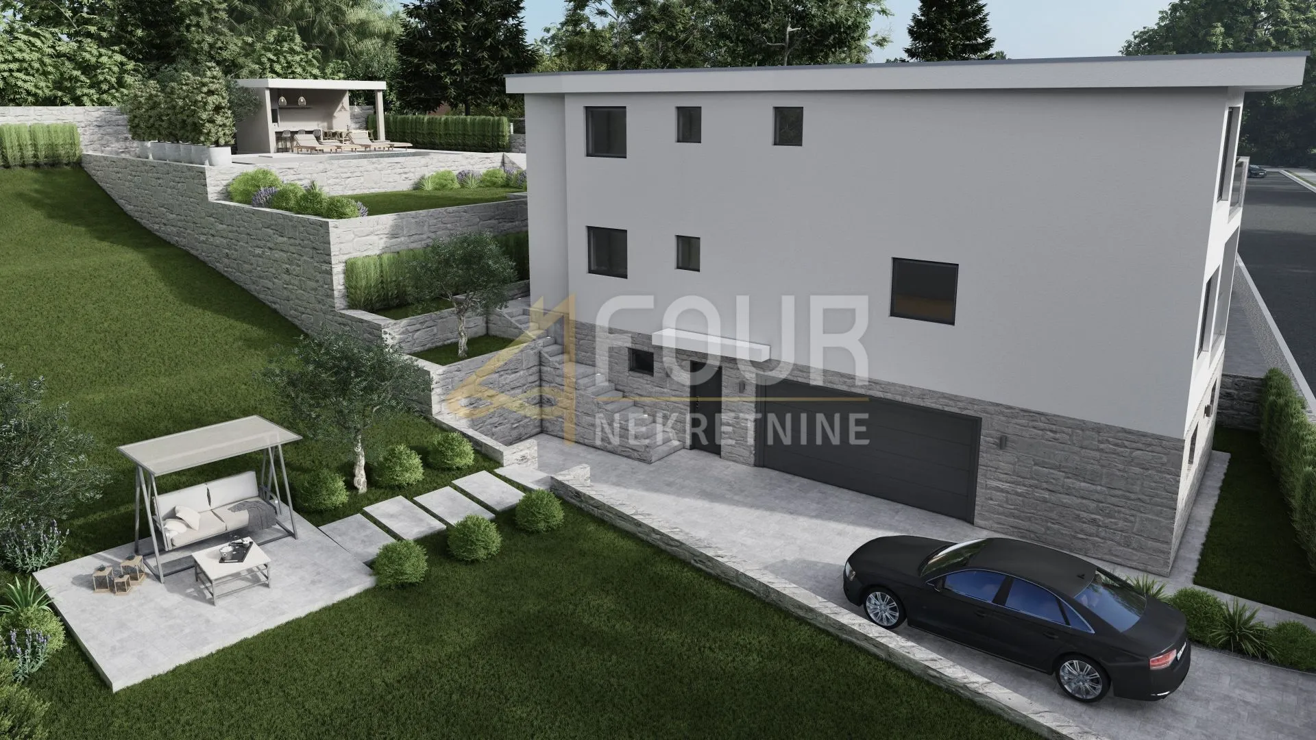kostrena, zemljište 898m2 s građevinskom dozvolom - slika 4