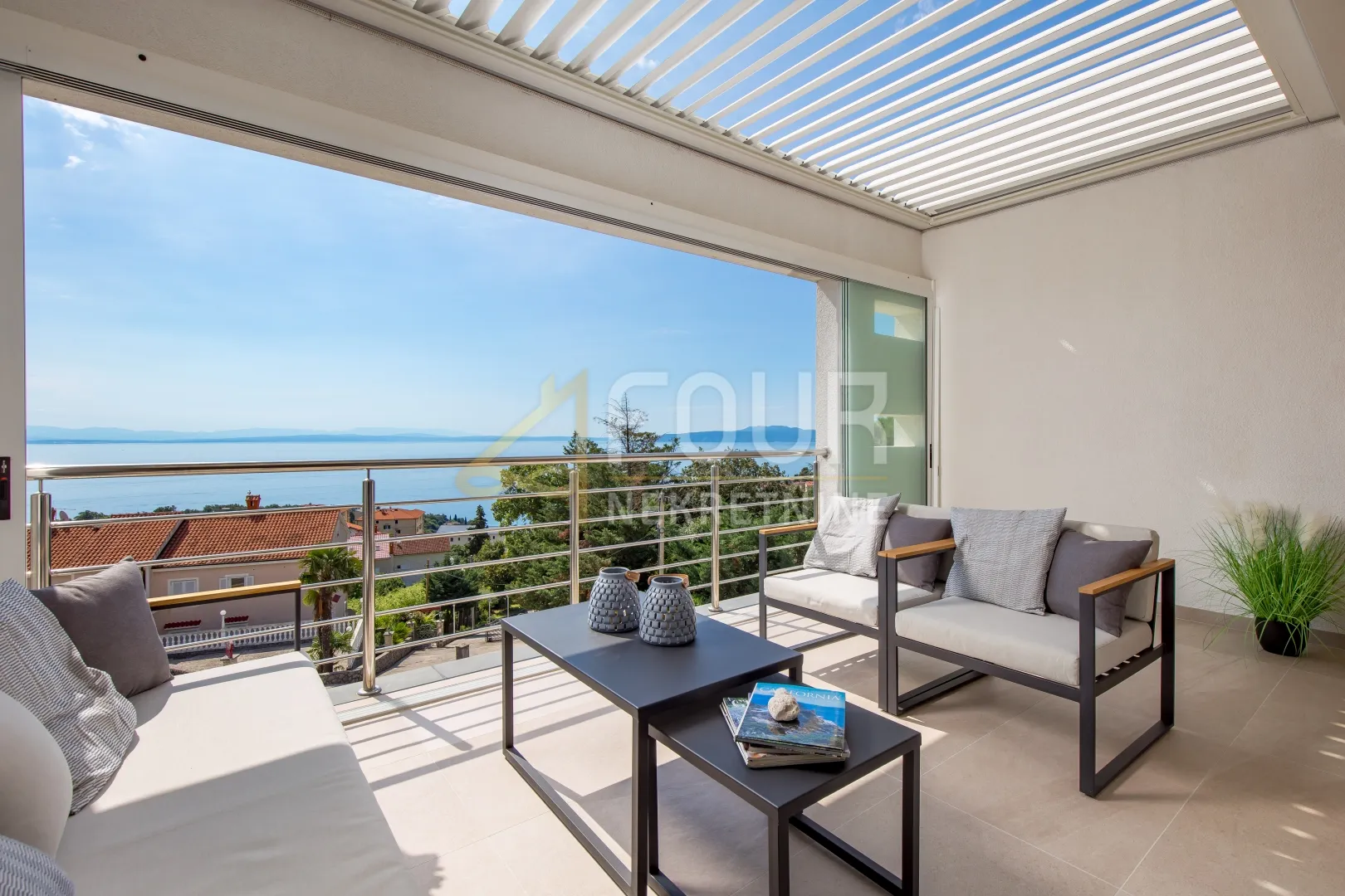 opatija, ičići, 2s+db, 121.70m2, lođa, pogled na more - slika 5