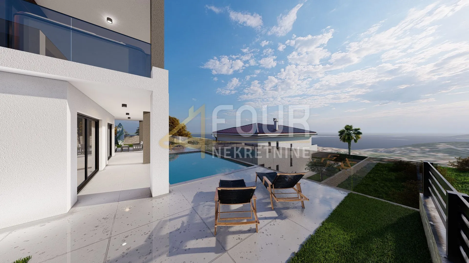 otok krk, vrbnik, novogradnja, 111.30m2, 2s+db, terasa, okućnica i bazen - slika 17
