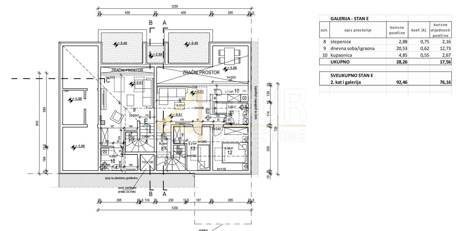 istra, fažana, novogradnja, 76.16m2, stan s galerijom, terasa - slika 2