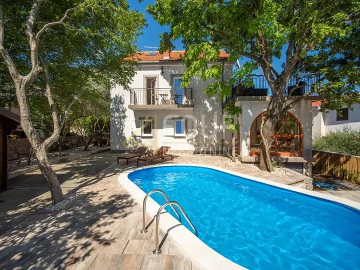 otok krk, kornić, samostojeća kuća s bazenom - slika 2