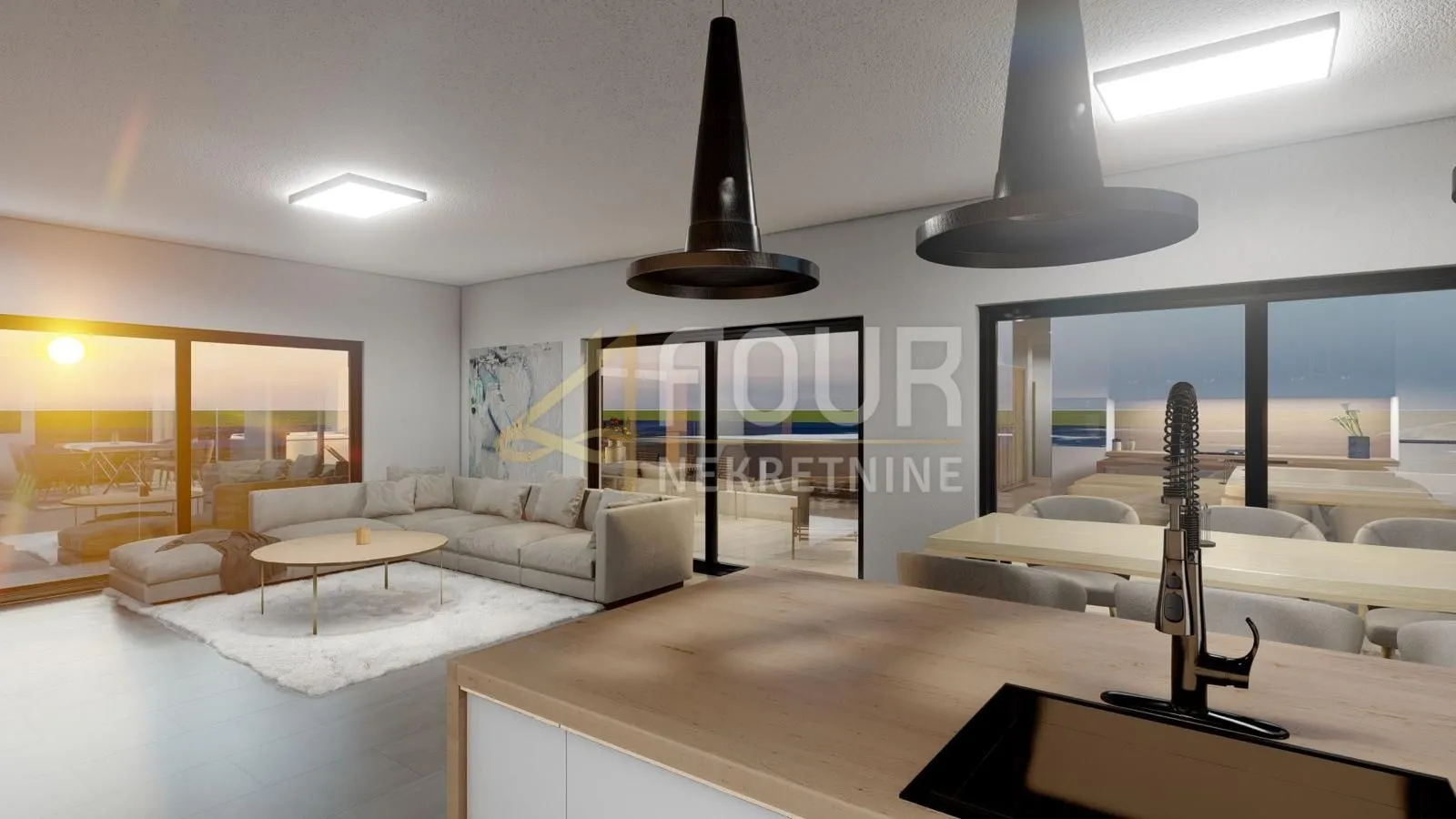 otok krk, vrbnik, novogradnja, 111.30m2, 2s+db, terasa, okućnica i bazen - slika 3