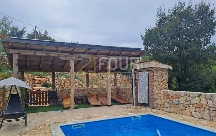 otok krk, okolica dobrinja, kuća s bazenom - slika 3