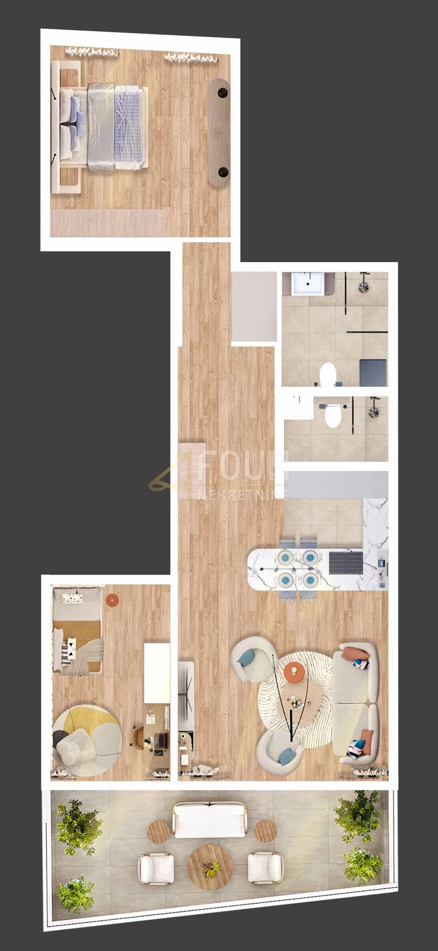 rijeka, kantrida, luksuzna novogradnja, 92.15m2, 2s+db, terasa - slika 6