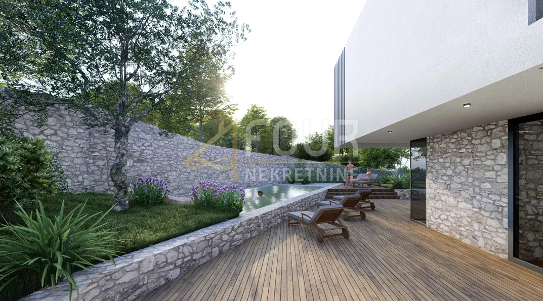 otok cres, porozina, građevinsko zemljište 5.214m2 s idejnim projektom - 9 vila - slika 6