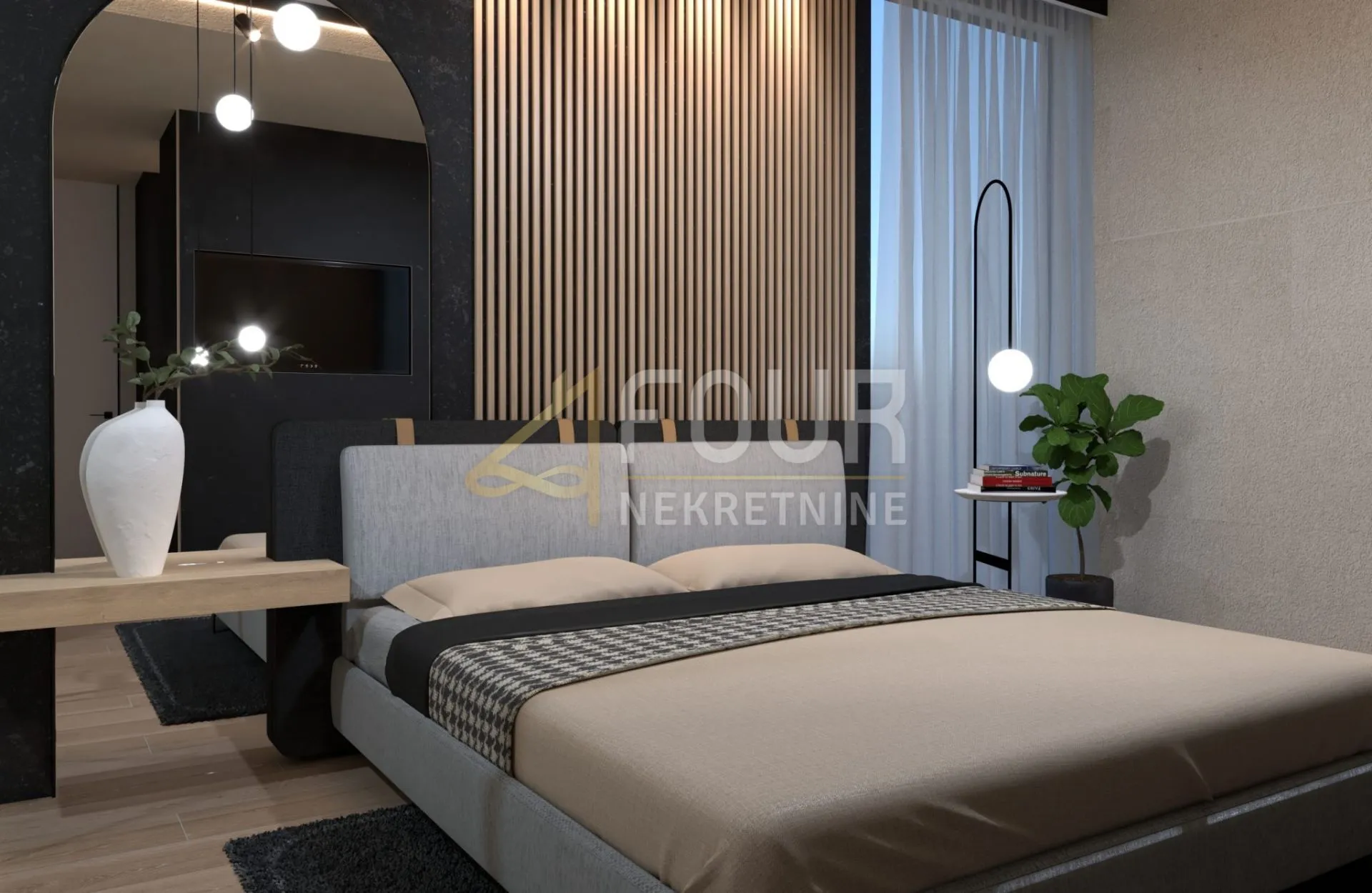 opatija, volosko, luksuzan stan, 128.49m2, 3s+db, pogled na more - slika 2