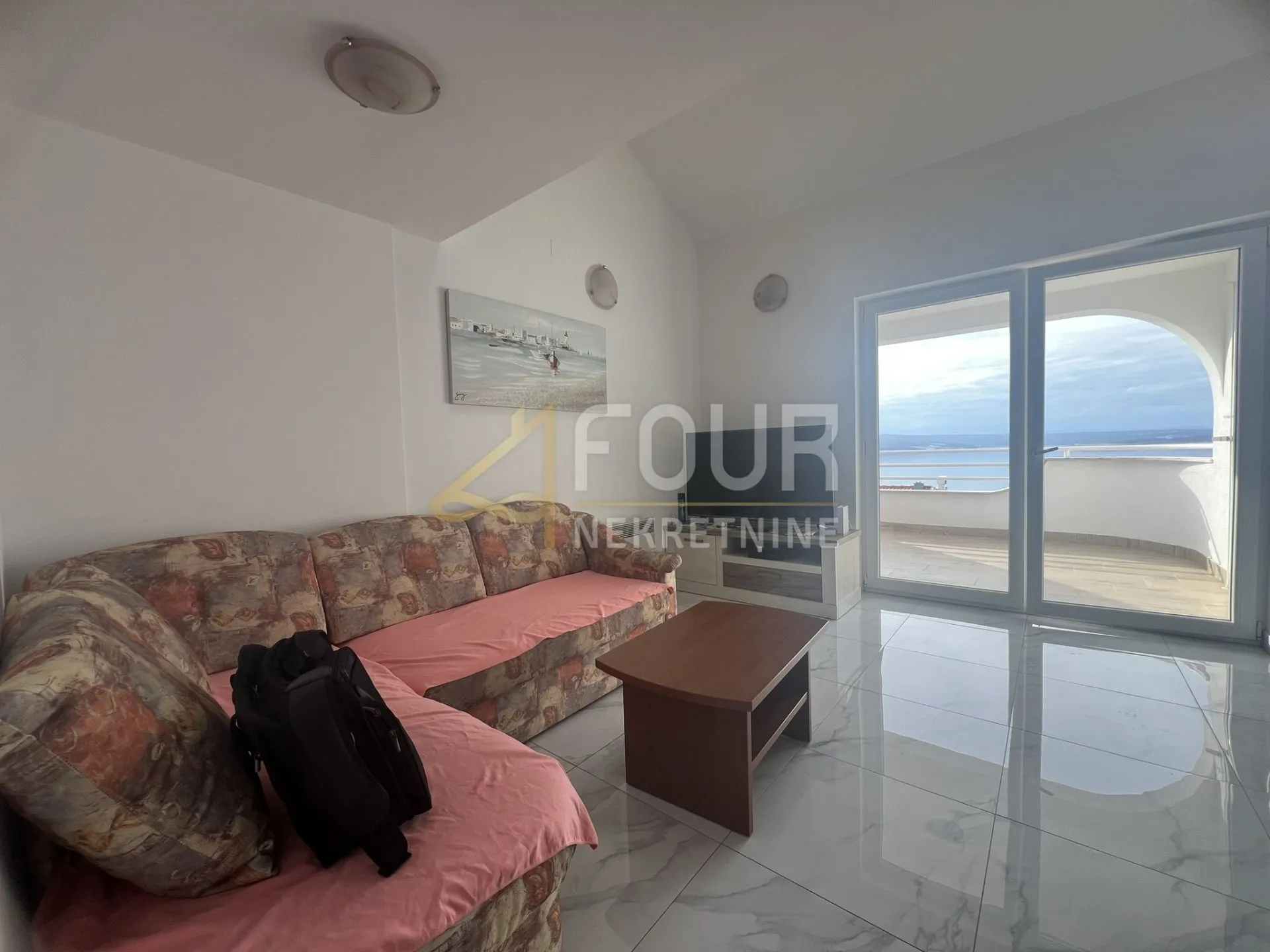 crikvenica, dramalj, 83.50m2, stan s galerijom, lođa, pogled na more - slika 4