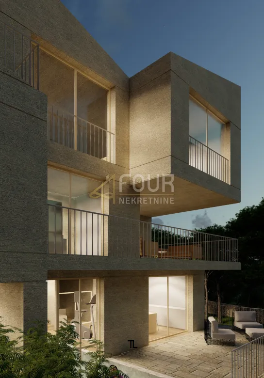 otok krk, soline - okolica, 230m2, višeetažni stan u naravi dvojna kuća s bazenom - slika 12