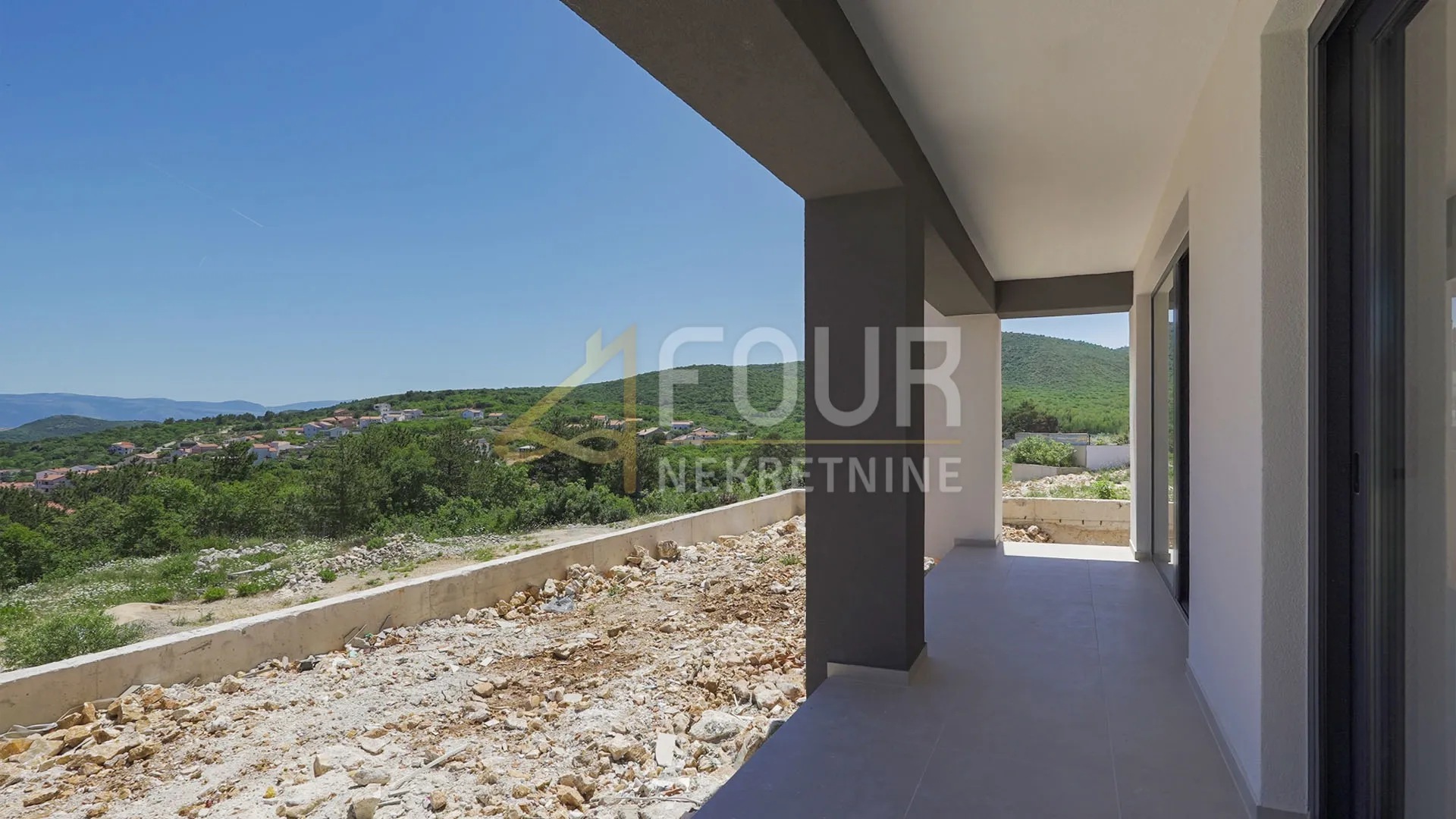 otok krk, vrbnik, novogradnja, 111.30m2, 2s+db, terasa, okućnica i bazen - slika 16