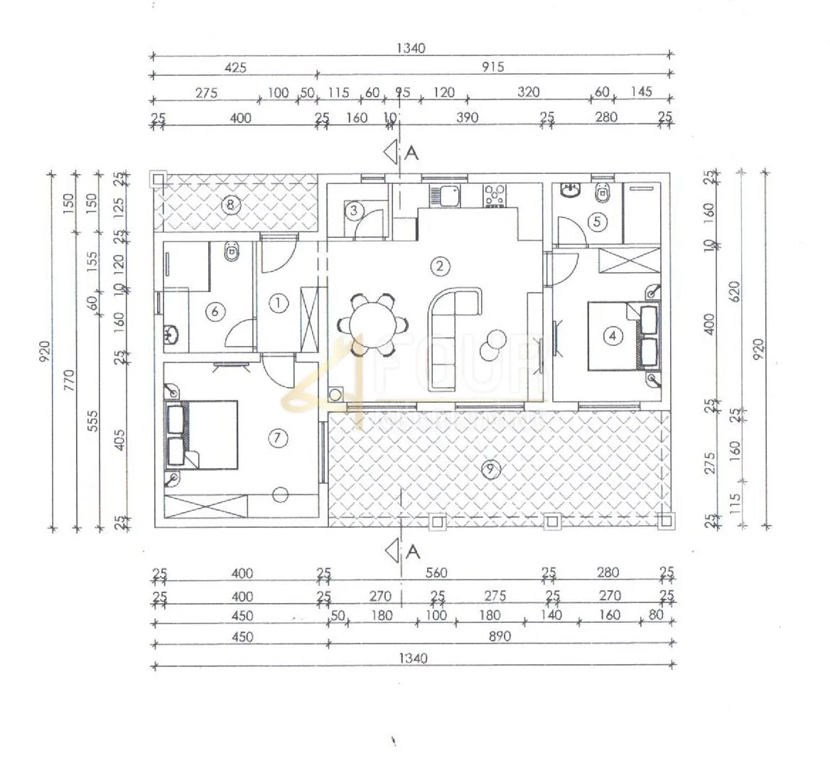 istra, kanfanar- okolica, građevinsko zemljište 1.461m2 - slika 2