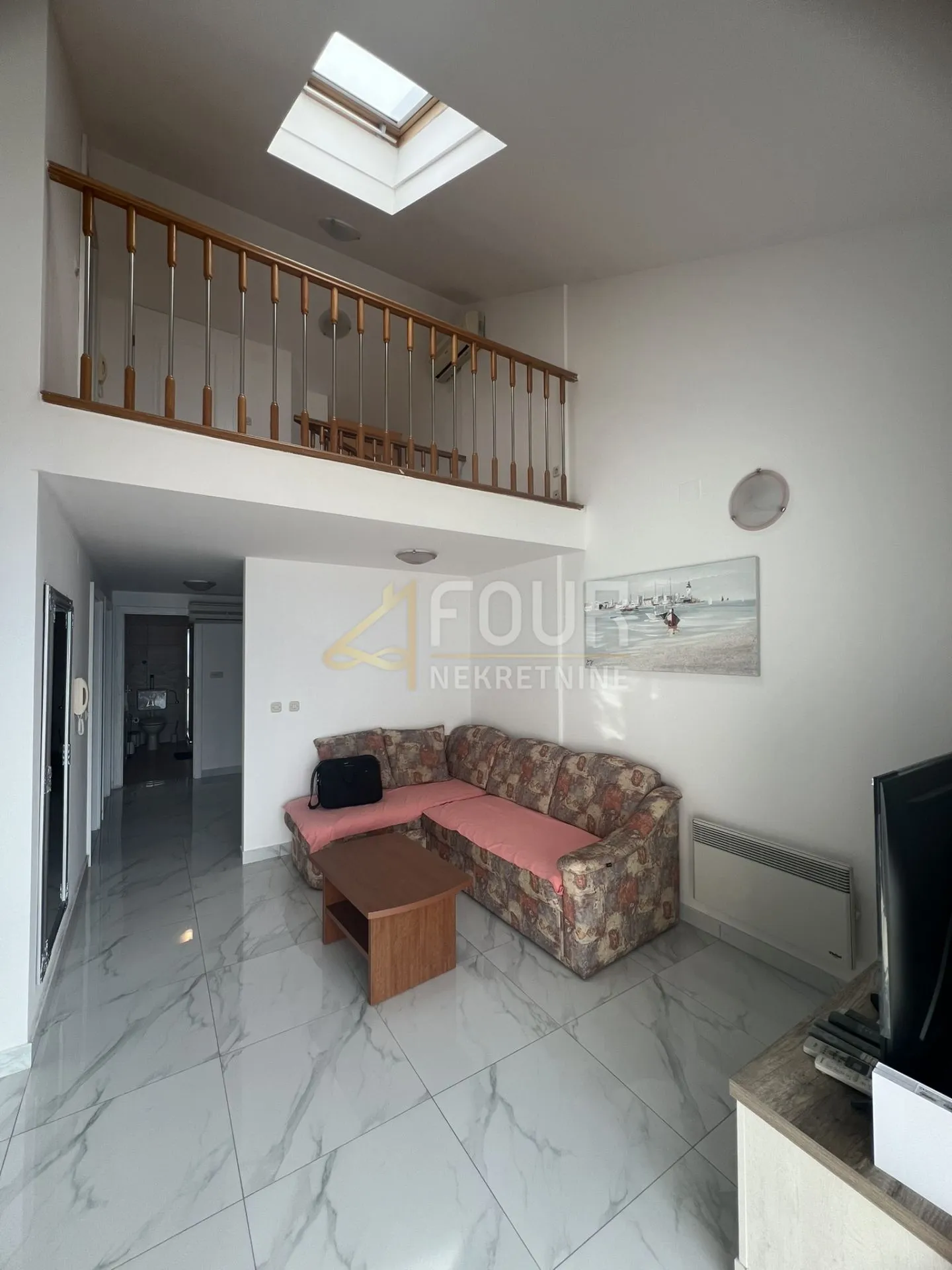 crikvenica, dramalj, 83.50m2, stan s galerijom, lođa, pogled na more - slika 5