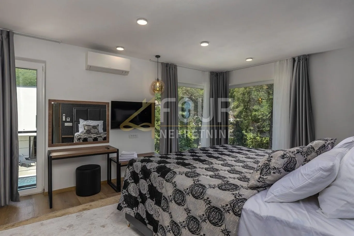 mošćenička draga, luksuzna novogradnja, 430m2, bazen, sauna, prostrana okućnica - slika 9