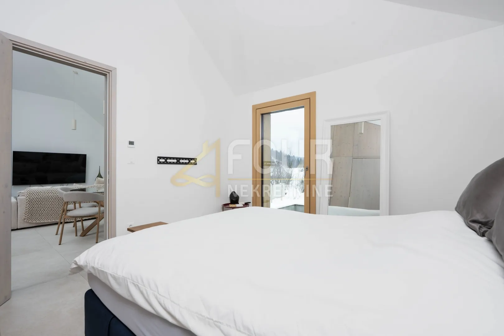 gorski kotar, ravna gora - centar, nova vila s 2 apartmana i bazenom - slika 18