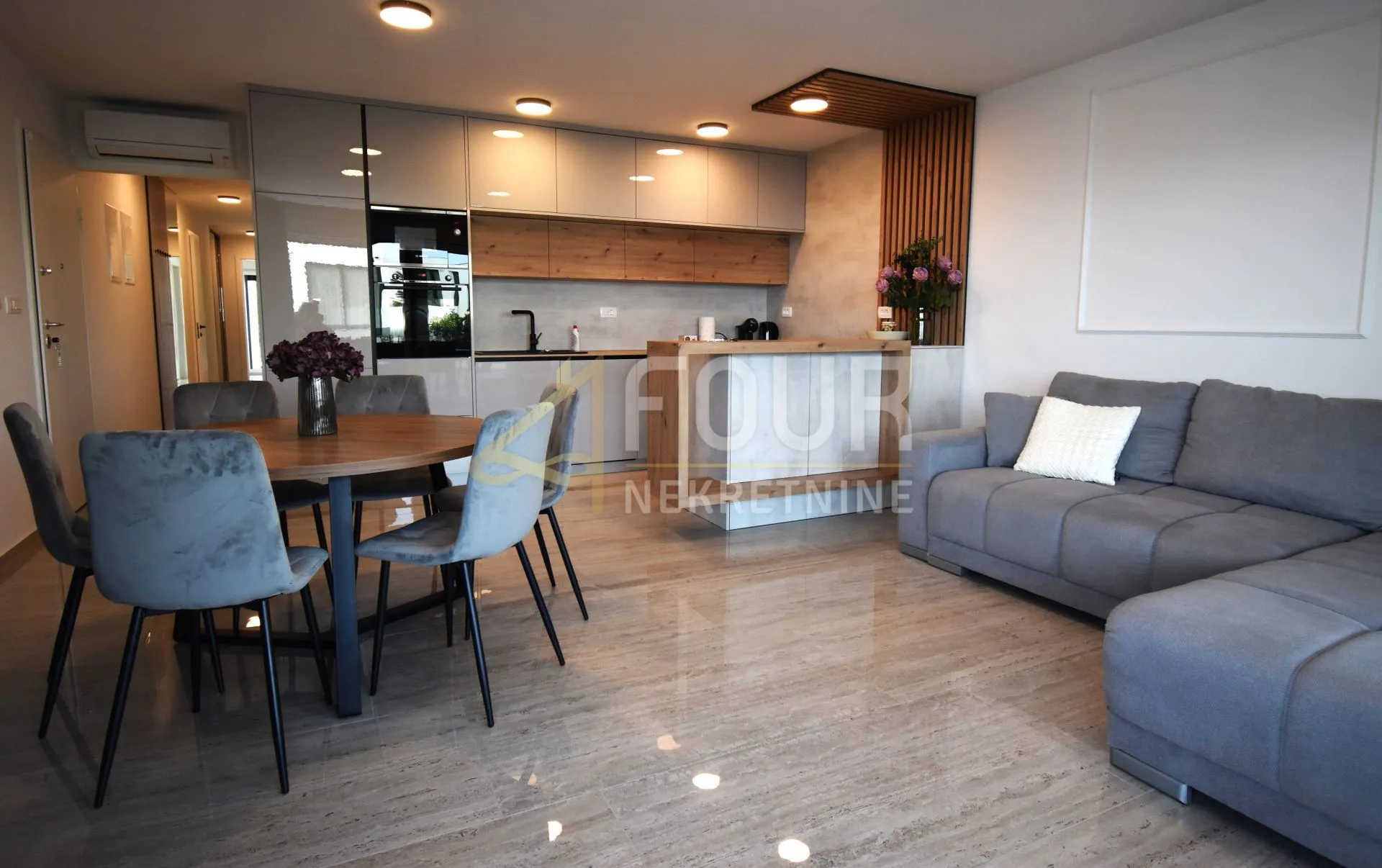 otok krk, malinska, novogradnja, 88.42m2, 3s+db, bazen, okućnica - slika 5