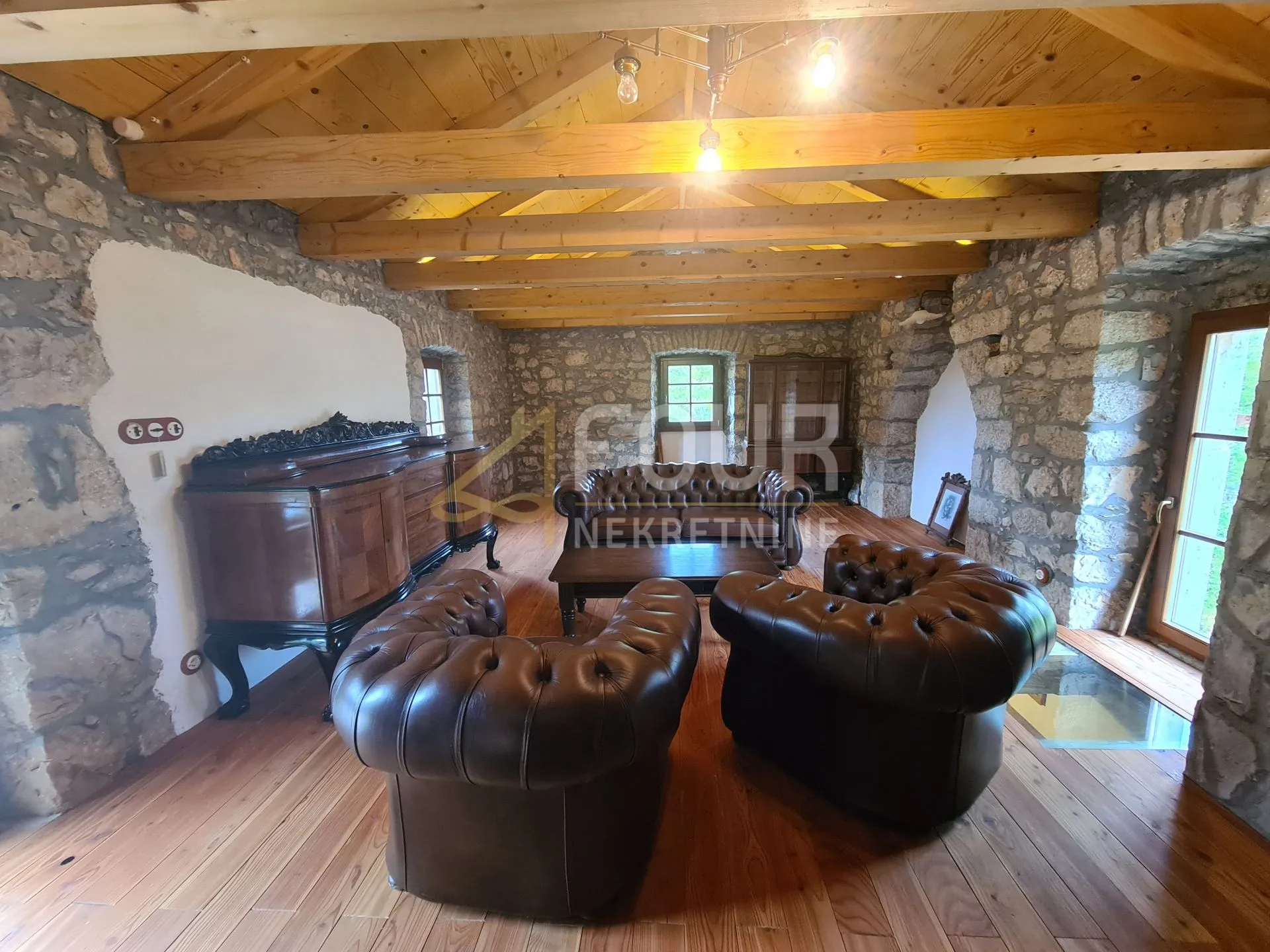 otok krk, malinska, adaptiran kameni objekt s prekrasnom okućnicom - slika 5