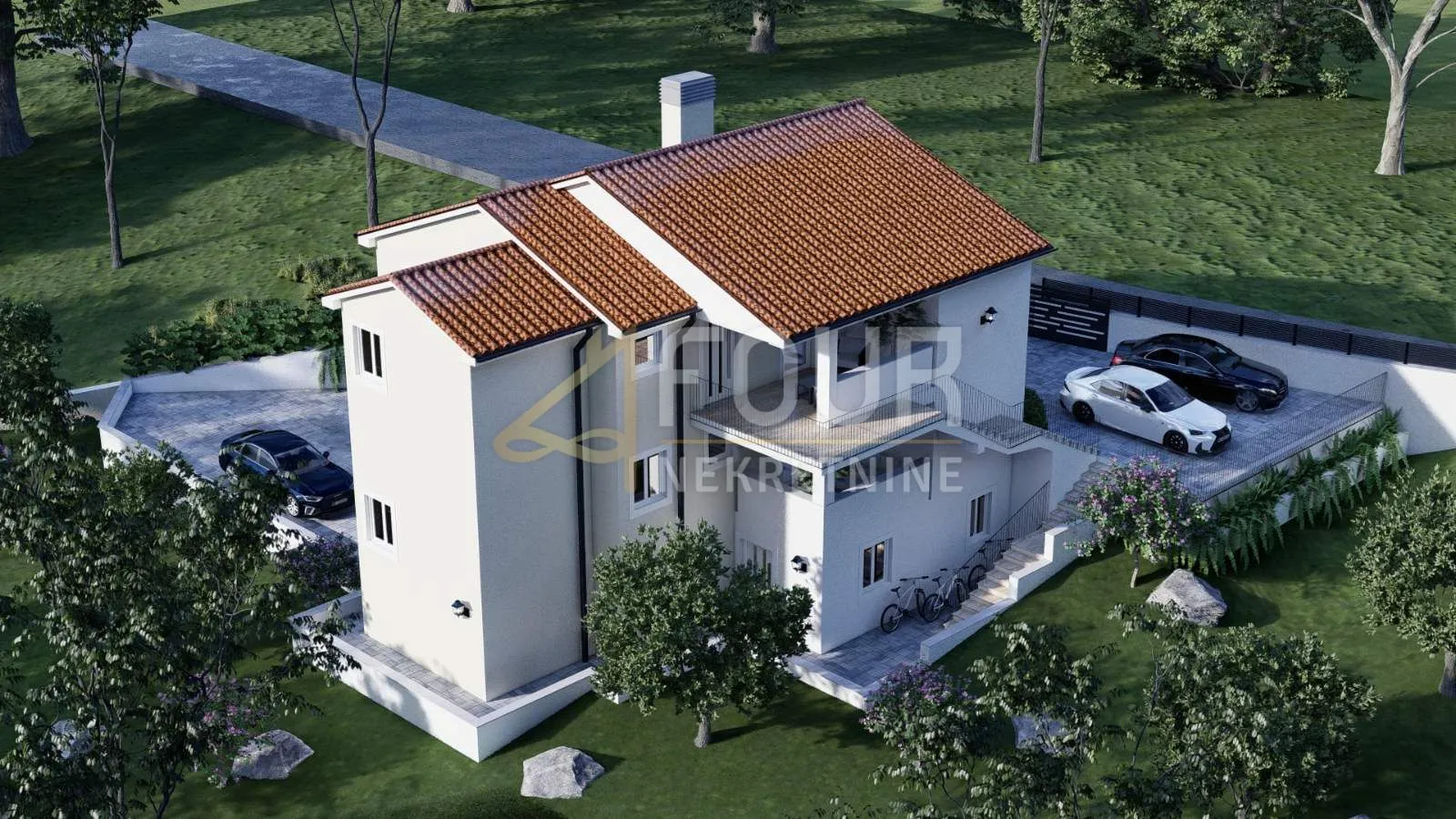 čavle, novogradnja, 284.67m2, kuća s dva stana i garažom - slika 6