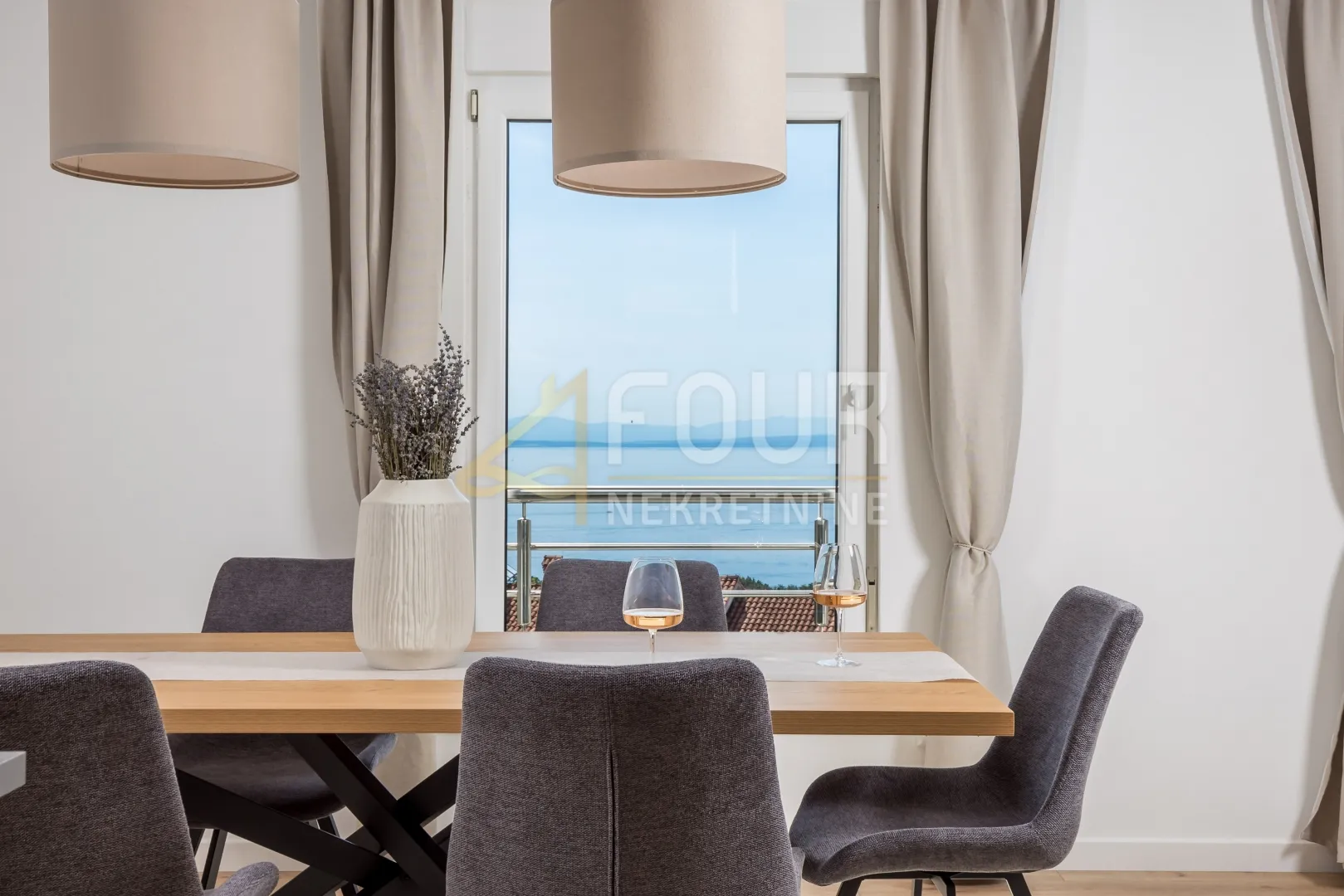 opatija, ičići, 2s+db, 121.70m2, lođa, pogled na more - slika 2