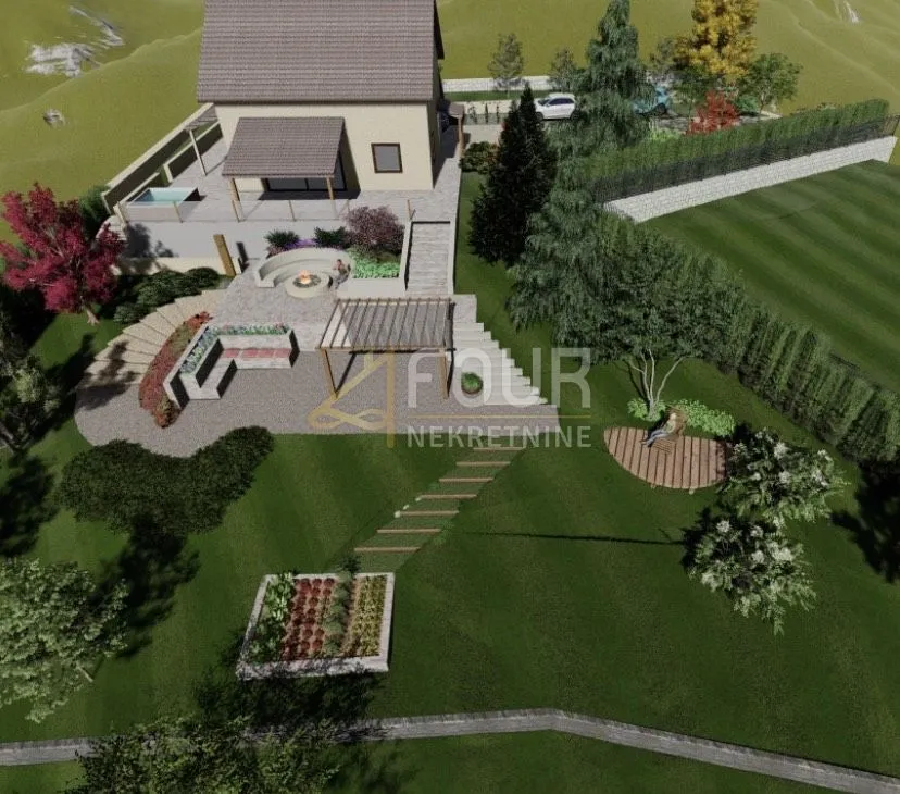 gorski kotar, fužine, zemljište 1.752m2 s građ. dozvolom i projektom - slika 2