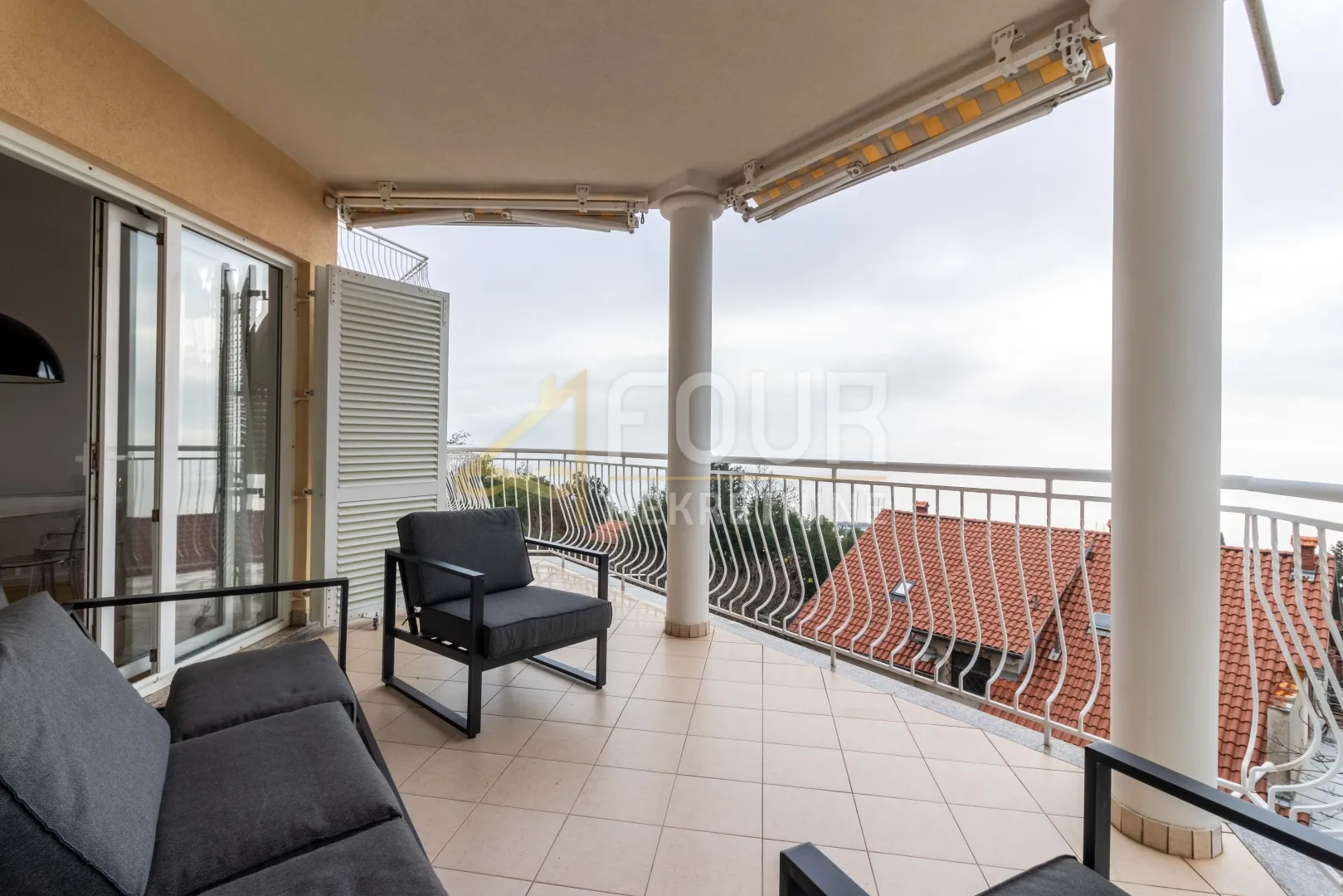 opatija, ičići, 3s+db, 147m2, balkon, pogled na more - slika 20