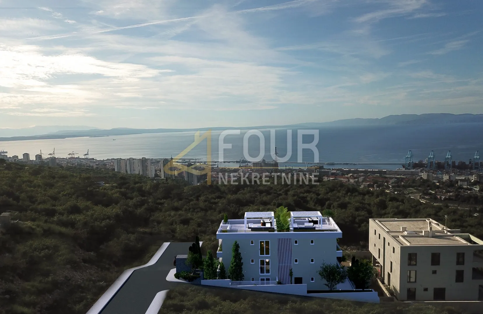 rijeka, donja drenova, novogradnja, 3s+db, terasa + krovna terasa - slika 10