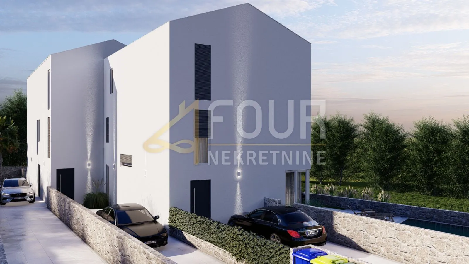 otok krk, soline, novogradnja, penthouse, 2 terase, pogled - slika 8