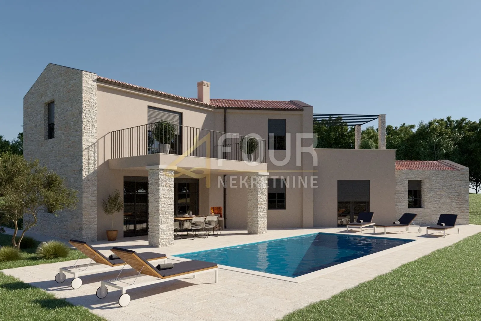 Istra, Poreč - okolica, samostojeća vila s bazenom, 180m2