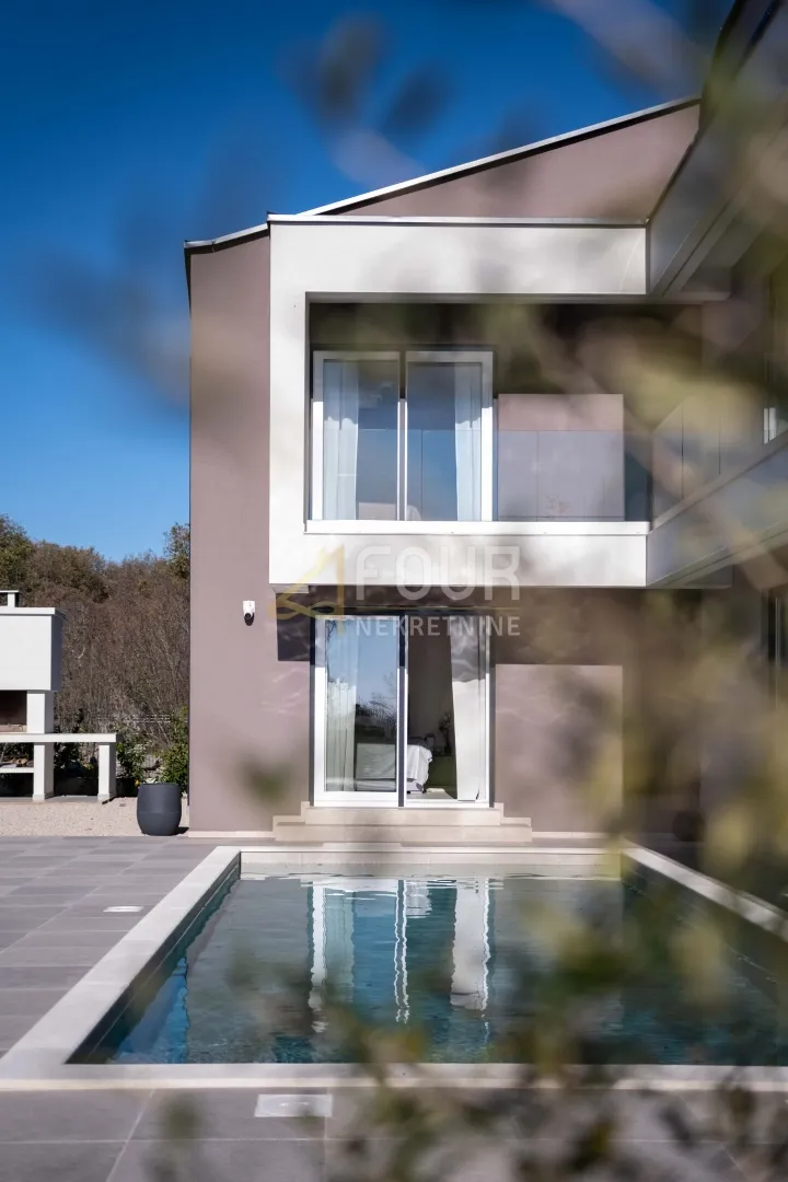otok krk, vrbnik - okolica, samostojeća kuća s bazenom - slika 43