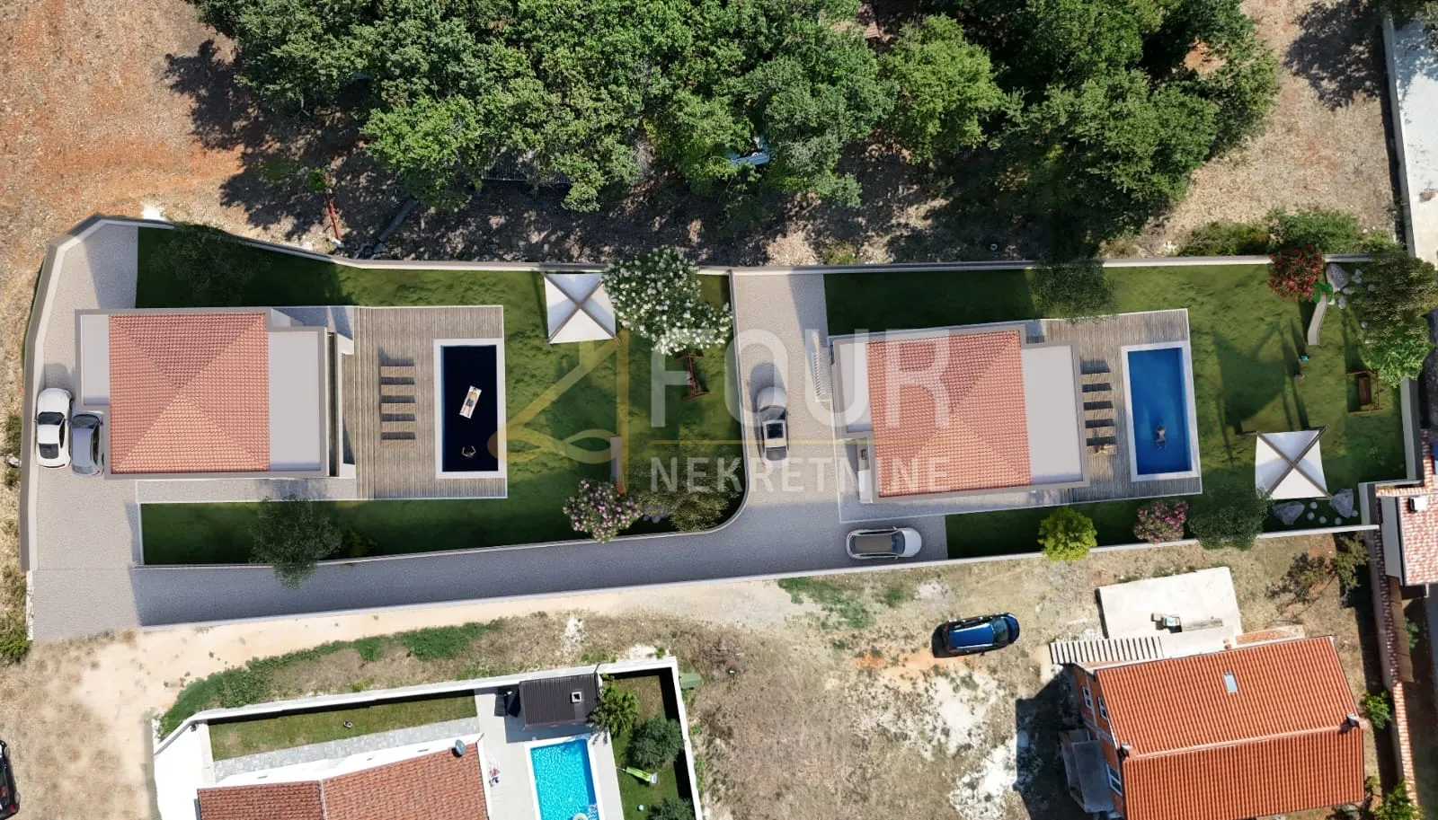 istra, galižana, kuća s bazenom, pogled na more - slika 22