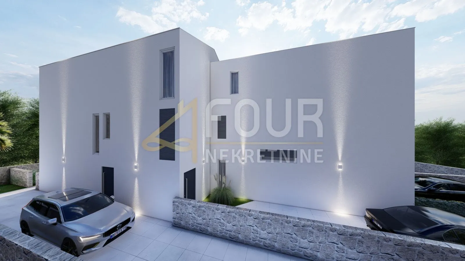 otok krk, soline, novogradnja, penthouse, 2 terase, pogled - slika 9