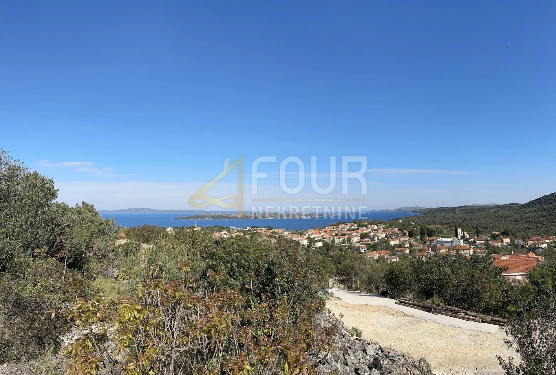 dugi otok, sali, građevinsko zemljište, pogled na more - slika 2
